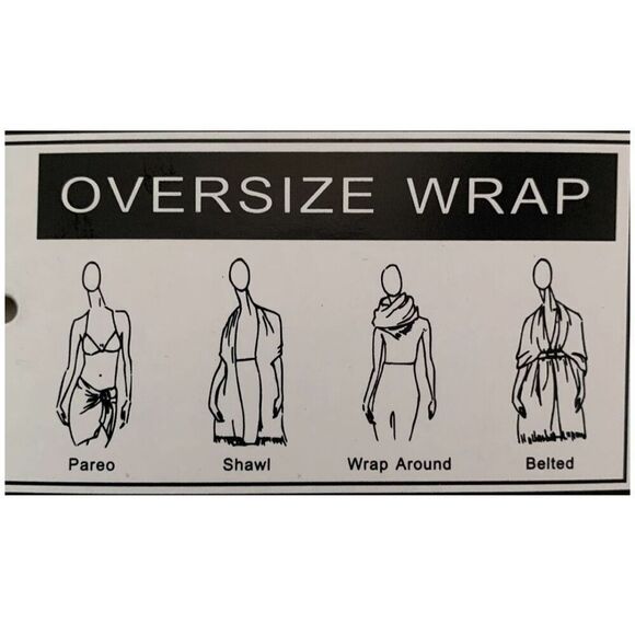 Steve Madden Luxury trendy scarf wrap - Picture 5 of 5